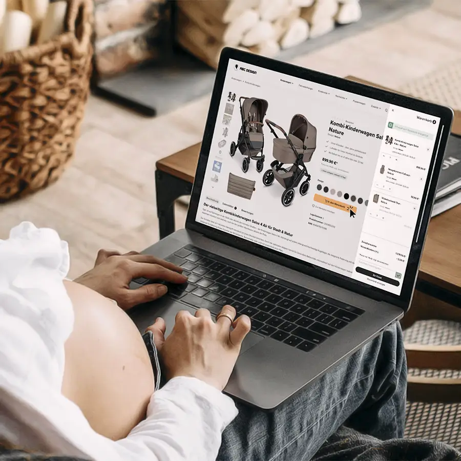 Online-Shopping bei ABC Design für die Erstausstattung